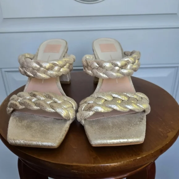 Dolce Vita Braided Mule Metallic Gold - Picture 3 of 5